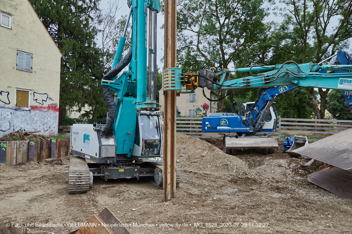 25.07.2023 - Baustelle Maikäfersiedlung in Berg am Laim und Neuperlach