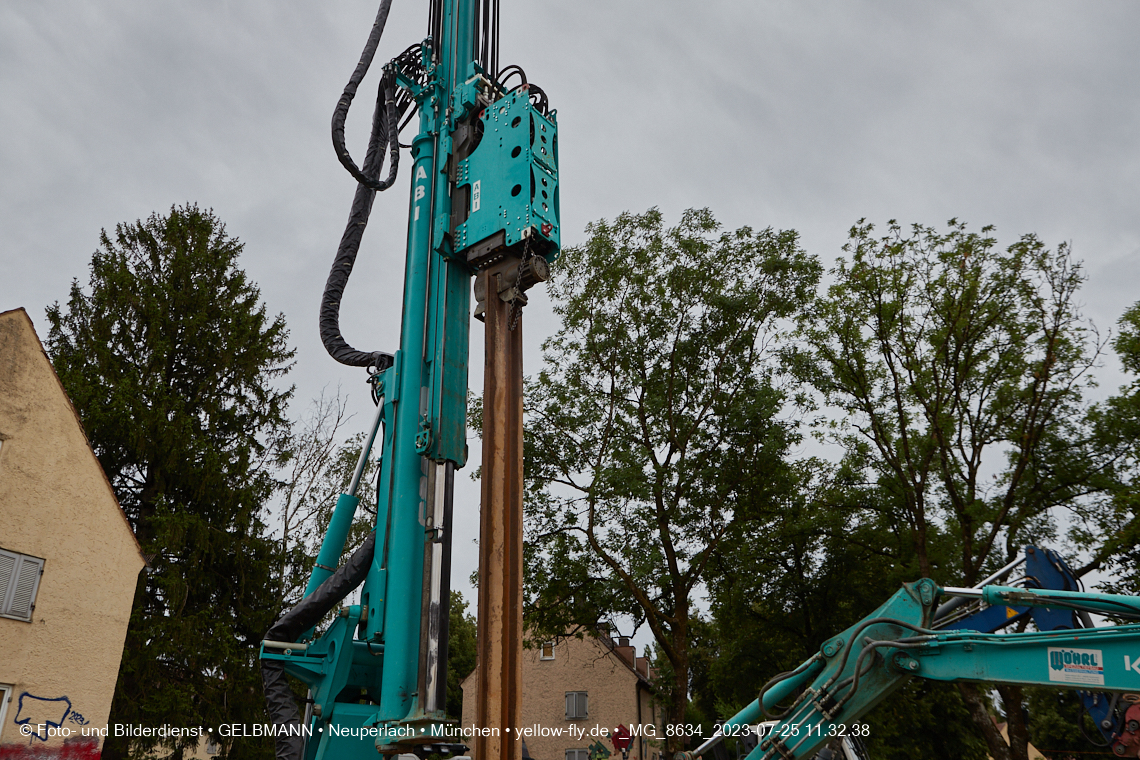 25.07.2023 - Baustelle Maikäfersiedlung in Berg am Laim und Neuperlach