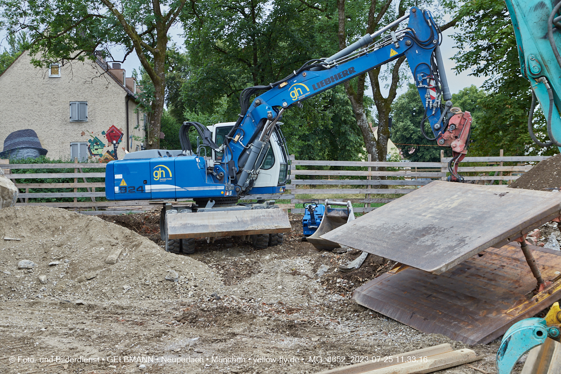 25.07.2023 - Baustelle Maikäfersiedlung in Berg am Laim und Neuperlach