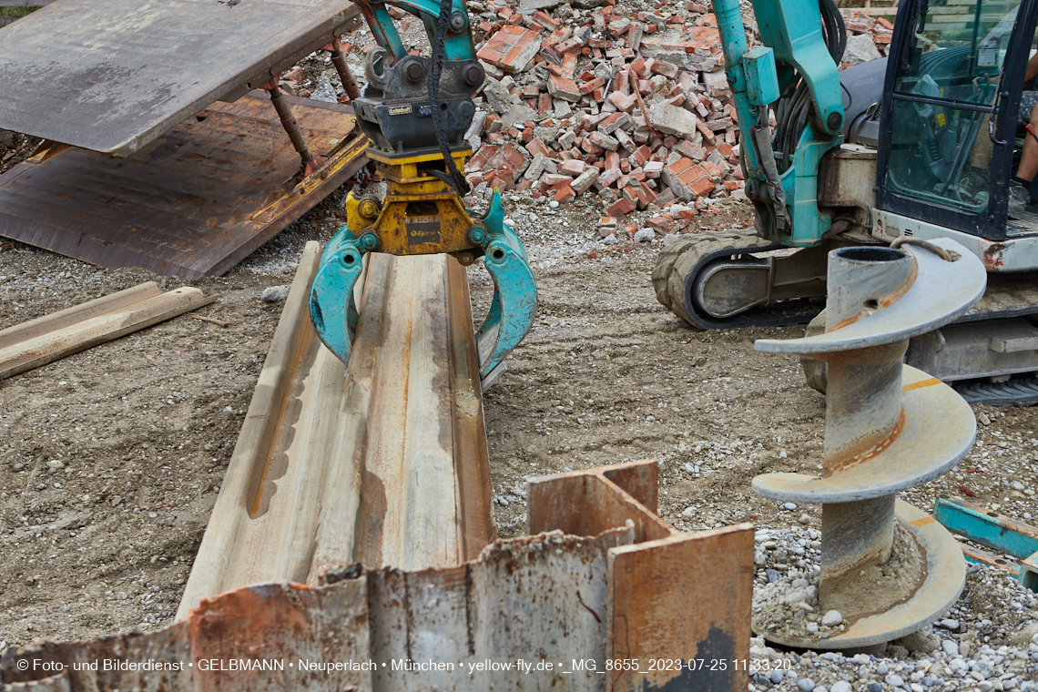 25.07.2023 - Baustelle Maikäfersiedlung in Berg am Laim und Neuperlach