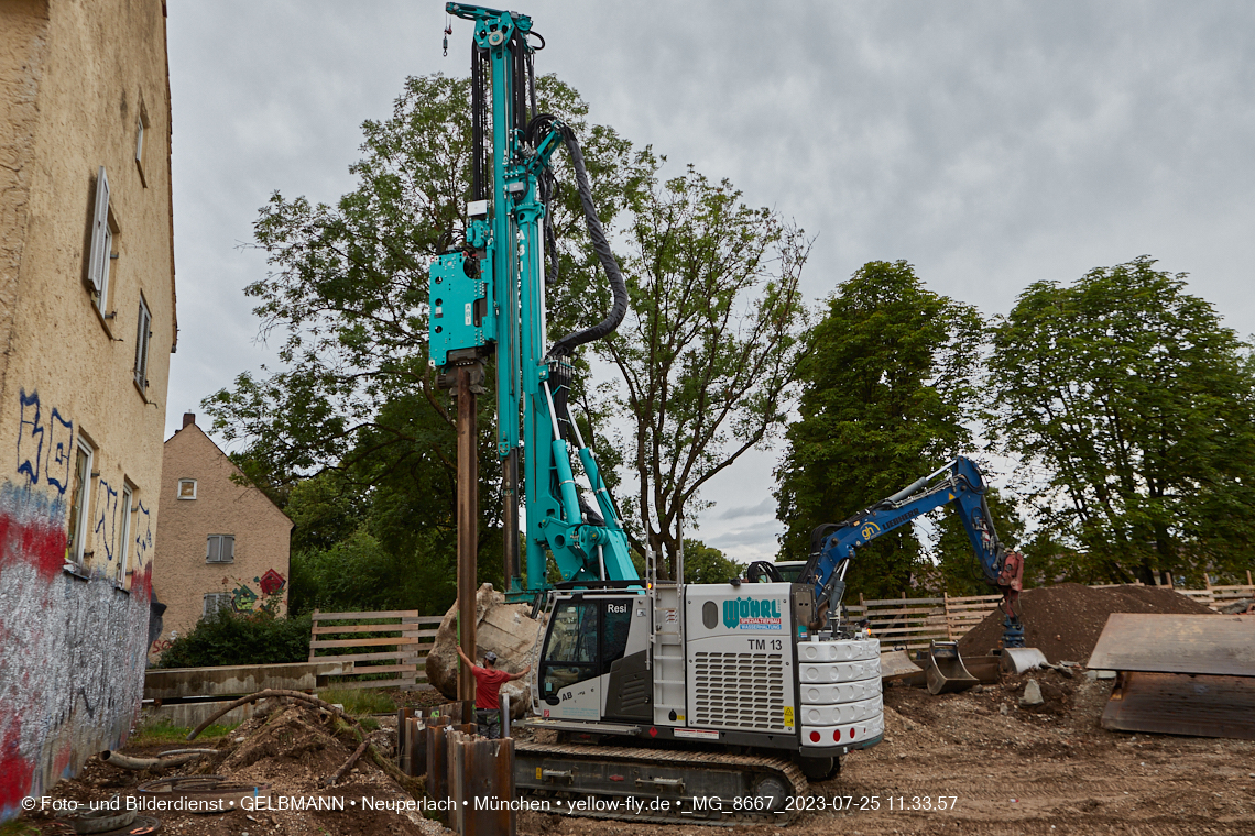 25.07.2023 - Baustelle Maikäfersiedlung in Berg am Laim und Neuperlach