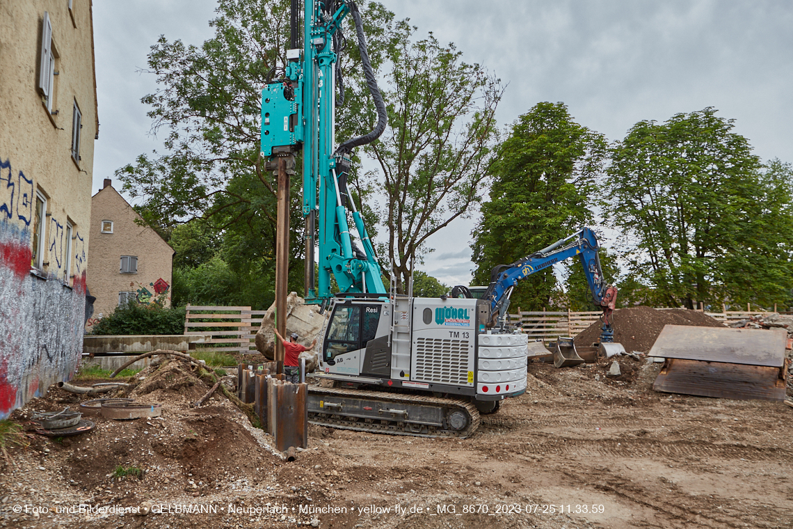25.07.2023 - Baustelle Maikäfersiedlung in Berg am Laim und Neuperlach