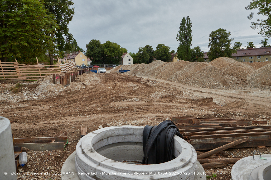 25.07.2023 - Baustelle Maikäfersiedlung in Berg am Laim und Neuperlach
