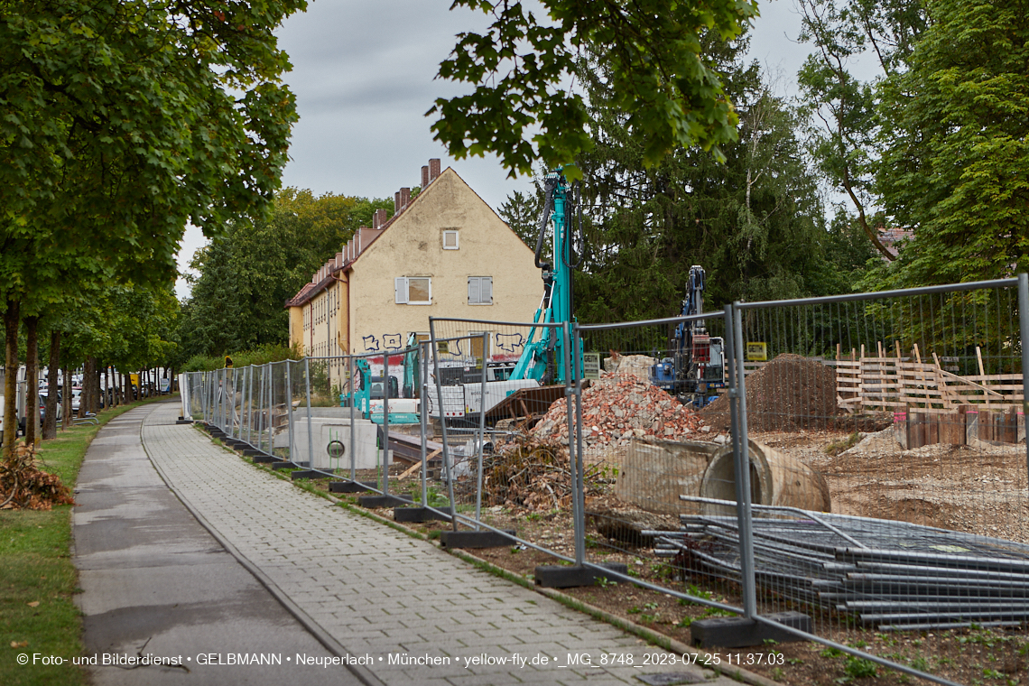 25.07.2023 - Baustelle Maikäfersiedlung in Berg am Laim und Neuperlach