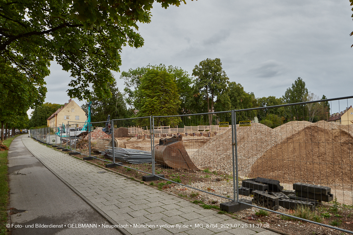 25.07.2023 - Baustelle Maikäfersiedlung in Berg am Laim und Neuperlach