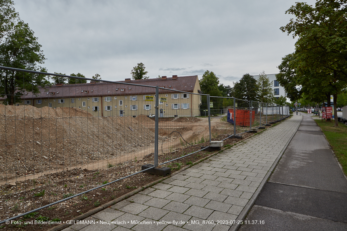 25.07.2023 - Baustelle Maikäfersiedlung in Berg am Laim und Neuperlach