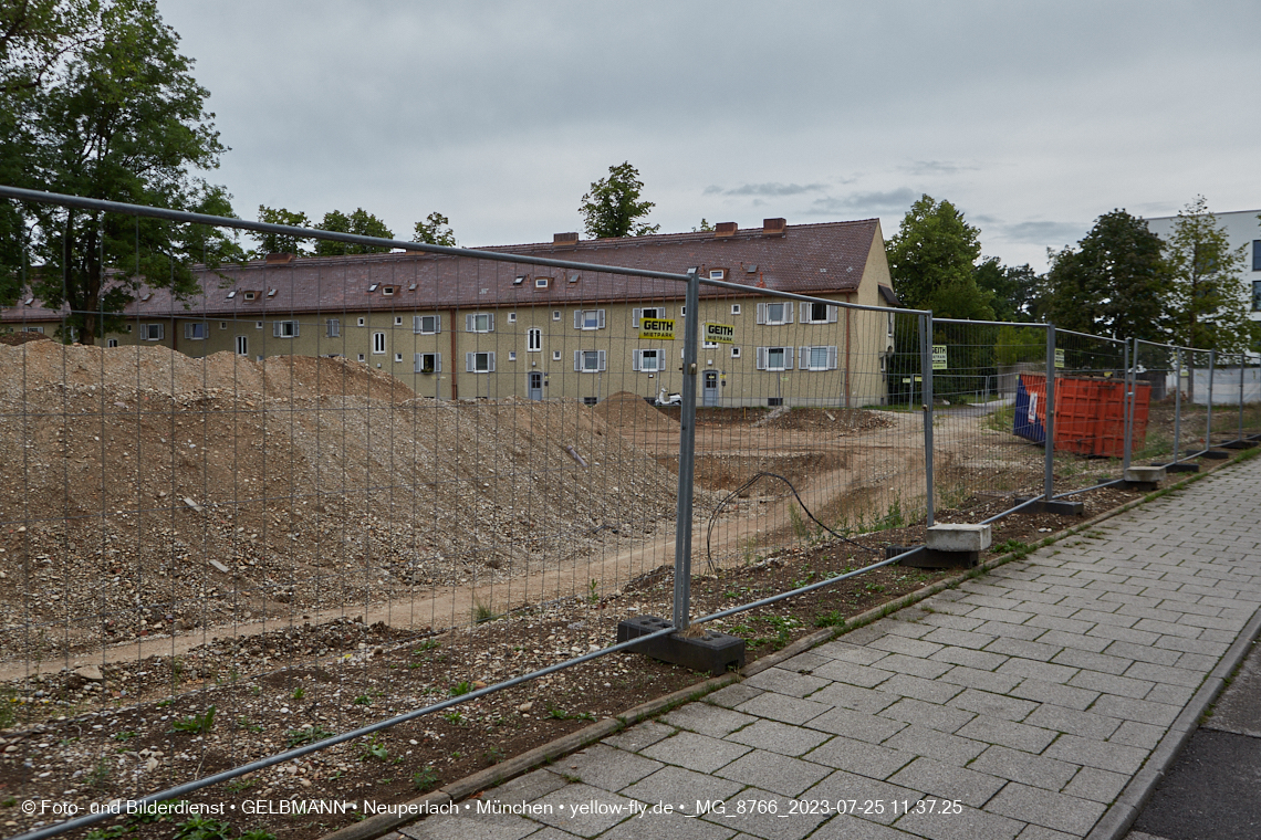 25.07.2023 - Baustelle Maikäfersiedlung in Berg am Laim und Neuperlach