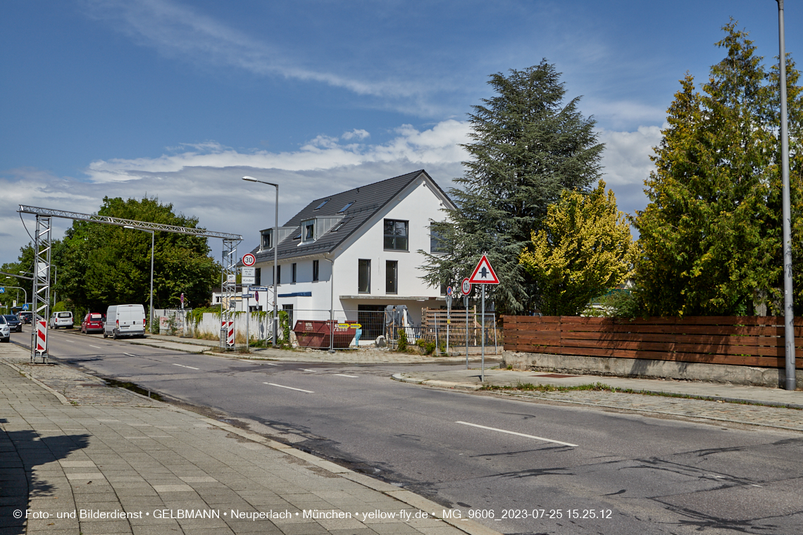 25.07.2023 - Baustelle in der Niederalmstraße 16 in Neuperlach