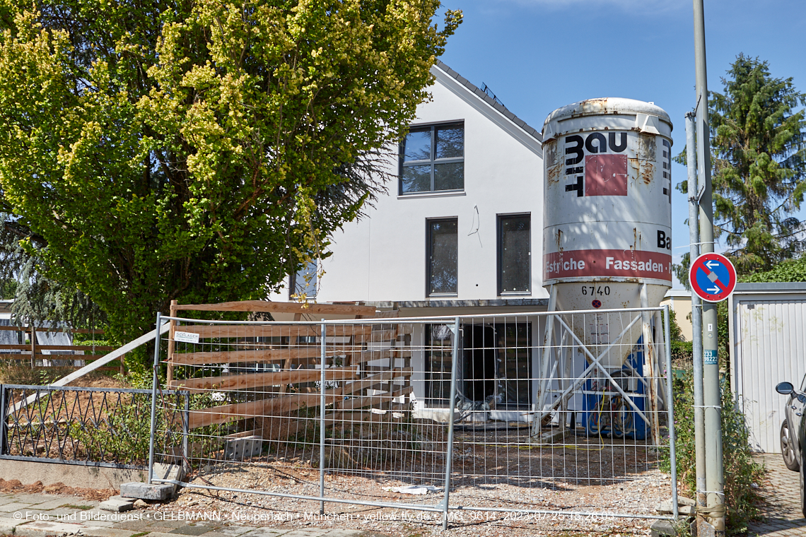 25.07.2023 - Baustelle in der Niederalmstraße 16 in Neuperlach