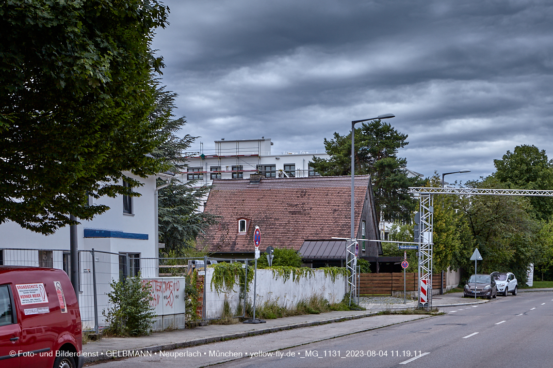 04.08.2023 - Neubau an der Niederalmstraße 16 in Neuperlach