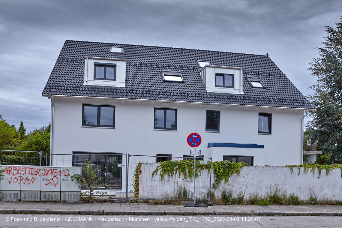 04.08.2023 - Neubau an der Niederalmstraße 16 in Neuperlach