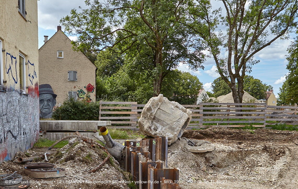 08.08.2023 - Baustelle Maikäfersiedlung in Berg am Laim und Neuperlach