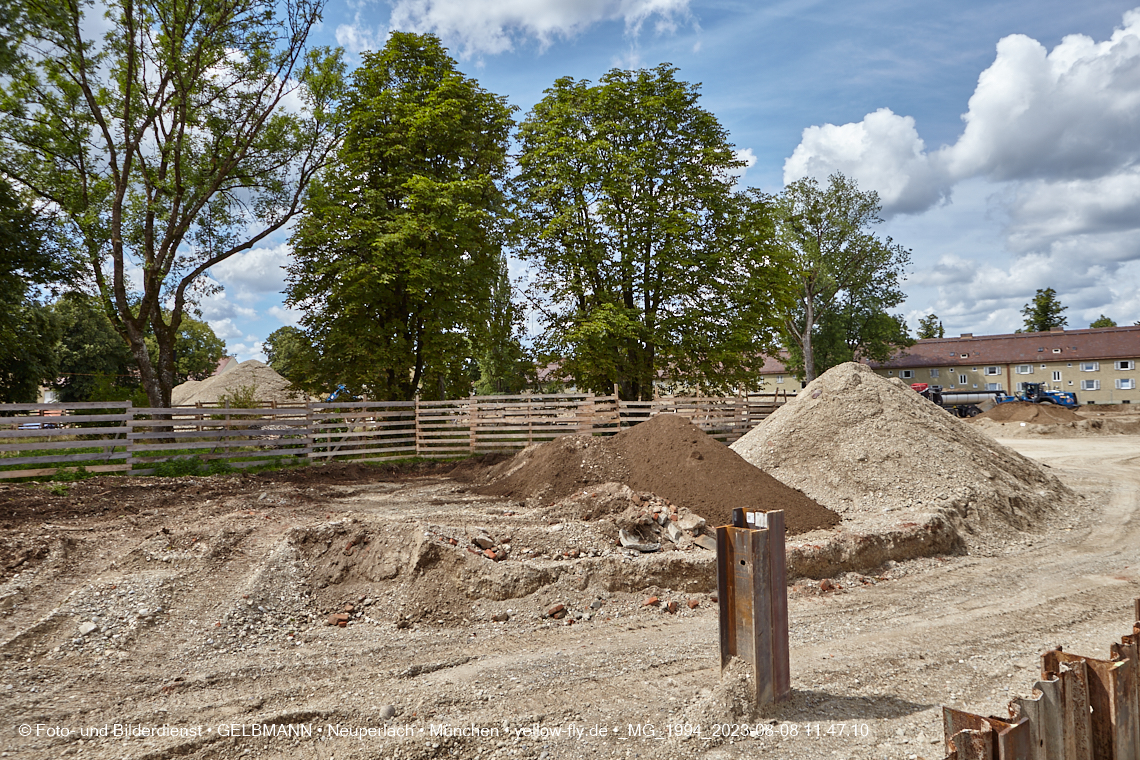 08.08.2023 - Baustelle Maikäfersiedlung in Berg am Laim und Neuperlach