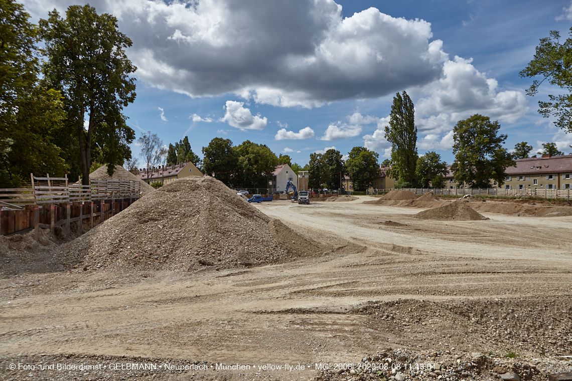 08.08.2023 - Baustelle Maikäfersiedlung in Berg am Laim und Neuperlach