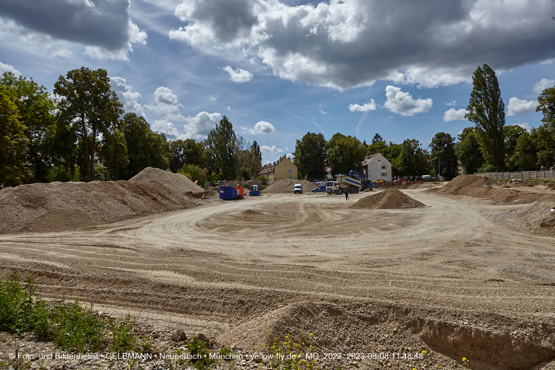 08.08.2023 - Baustelle Maikäfersiedlung in Berg am Laim und Neuperlach