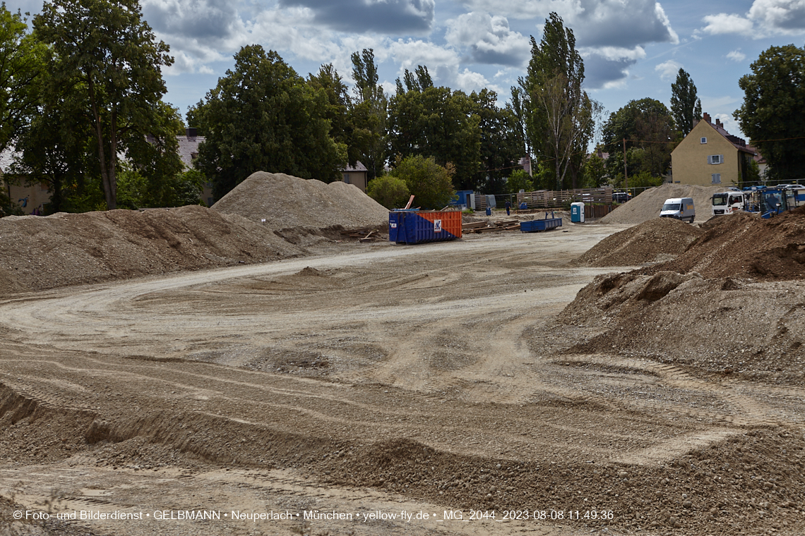 08.08.2023 - Baustelle Maikäfersiedlung in Berg am Laim und Neuperlach