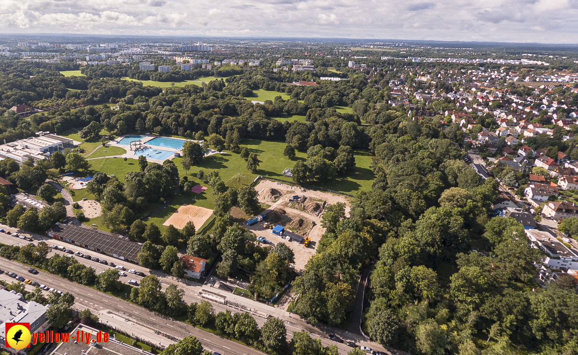 10.08.2023 - Geothermie-Bohrung im Michaelibad in Neuperlach