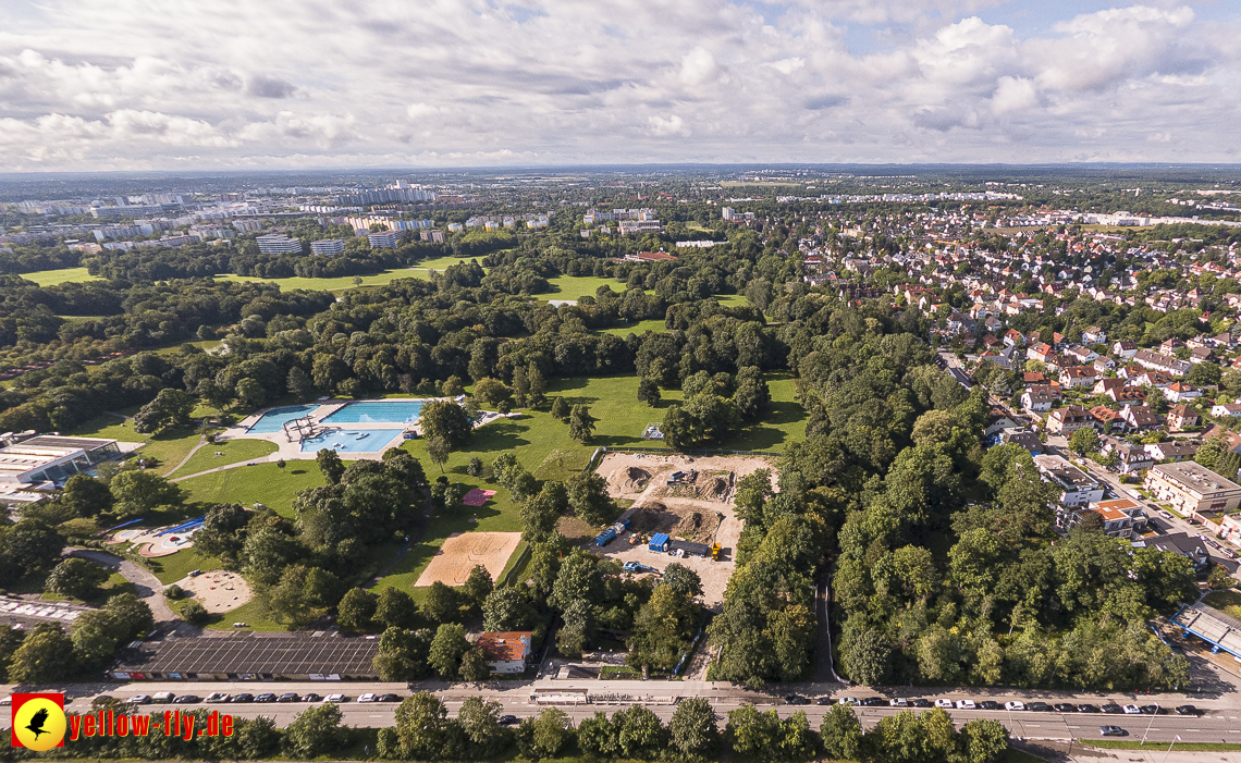 10.08.2023 - Geothermie-Bohrung im Michaelibad in Neuperlach