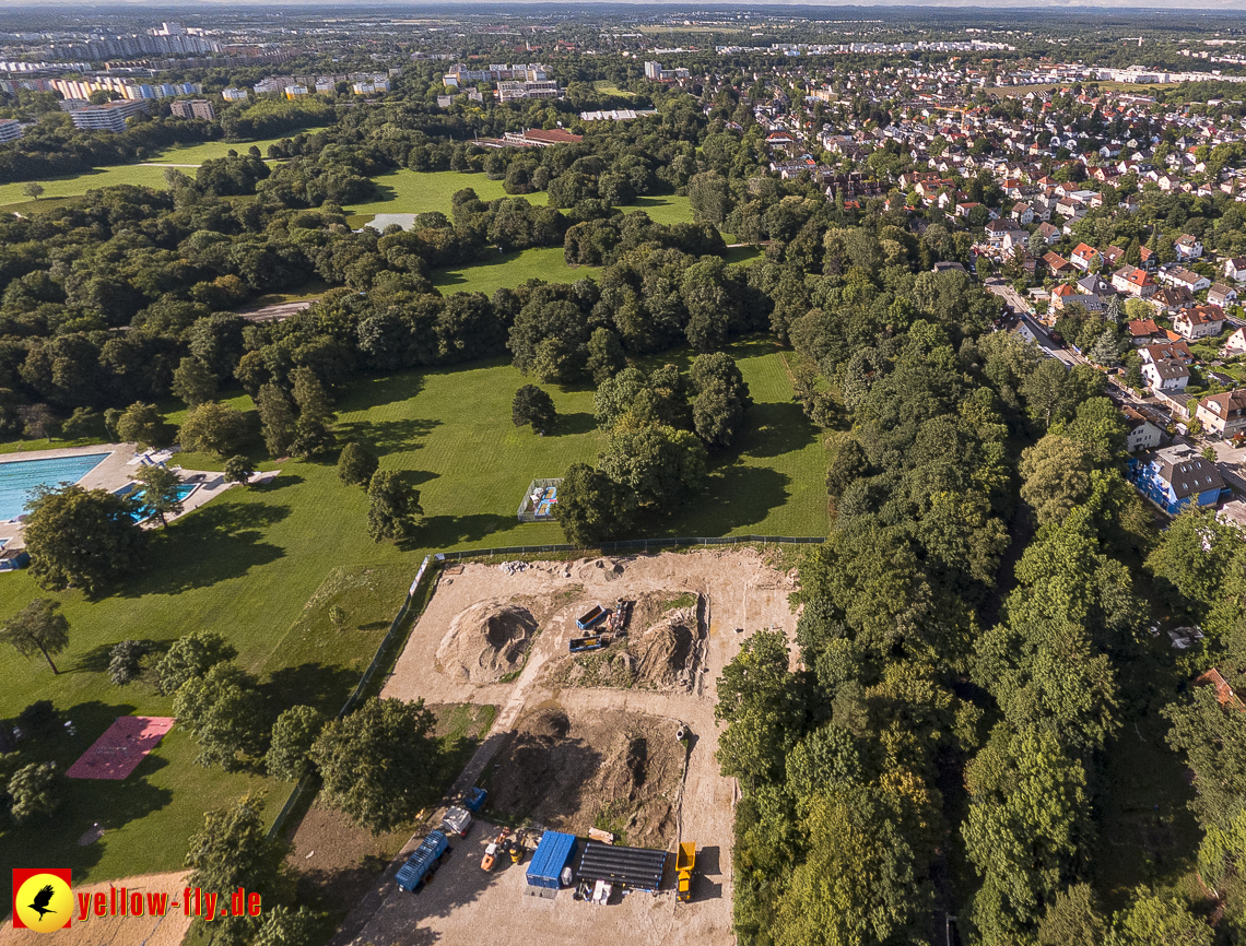 10.08.2023 - Geothermie-Bohrung im Michaelibad in Neuperlach