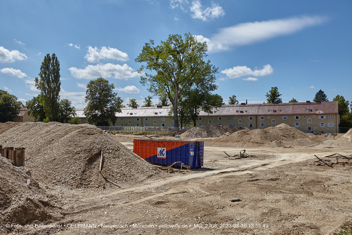 10.08.2023 - Baustelle Maikäfersiedlung in Berg am Laim und Neuperlach