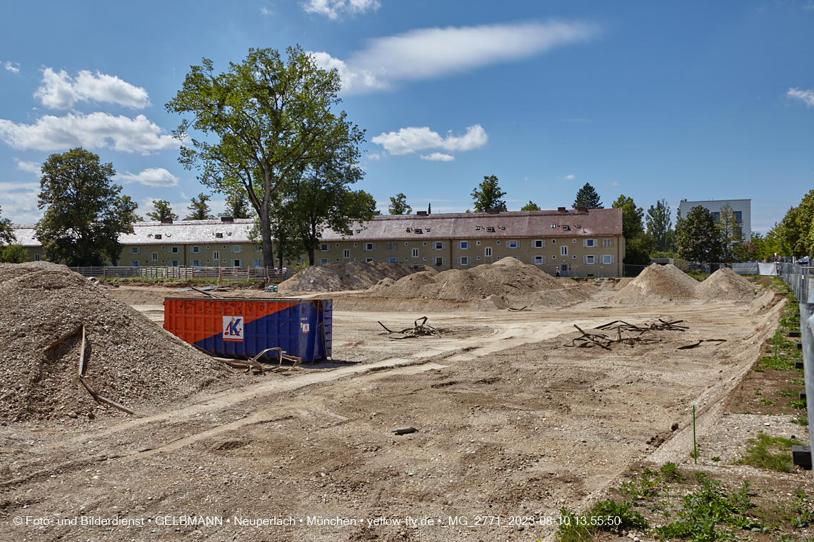 10.08.2023 - Baustelle Maikäfersiedlung in Berg am Laim und Neuperlach