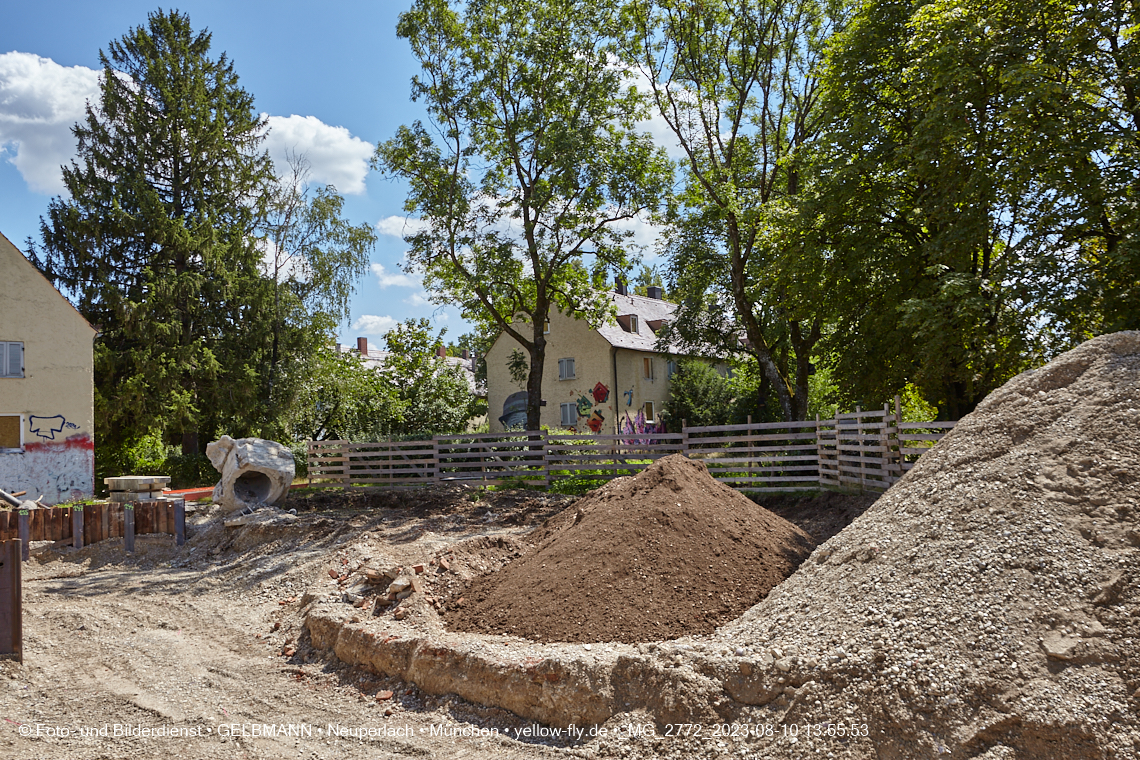 10.08.2023 - Baustelle Maikäfersiedlung in Berg am Laim und Neuperlach