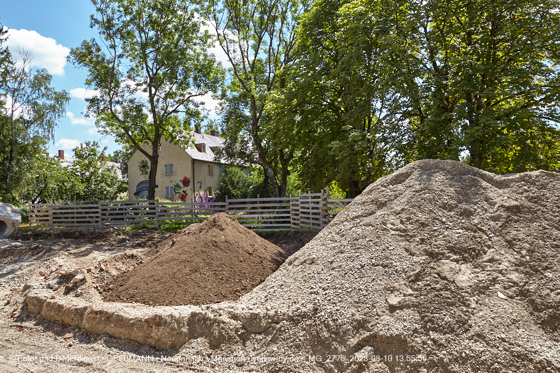 10.08.2023 - Baustelle Maikäfersiedlung in Berg am Laim und Neuperlach