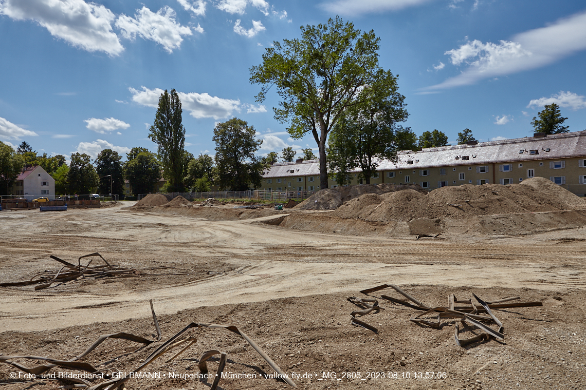 10.08.2023 - Baustelle Maikäfersiedlung in Berg am Laim und Neuperlach