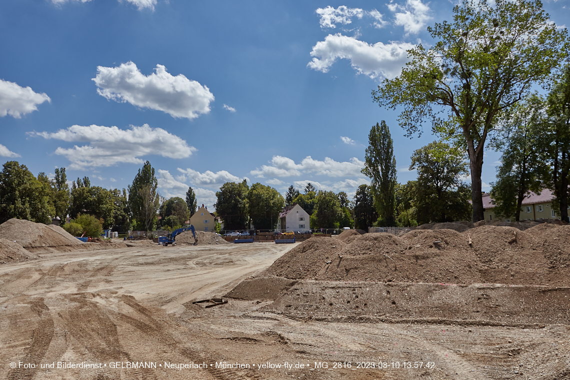 10.08.2023 - Baustelle Maikäfersiedlung in Berg am Laim und Neuperlach