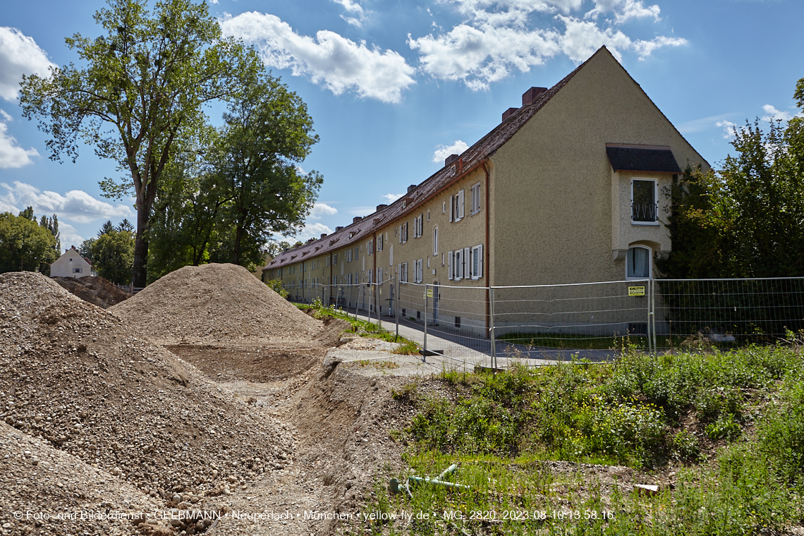 10.08.2023 - Baustelle Maikäfersiedlung in Berg am Laim und Neuperlach