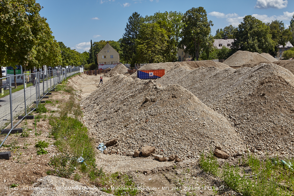 10.08.2023 - Baustelle Maikäfersiedlung in Berg am Laim und Neuperlach