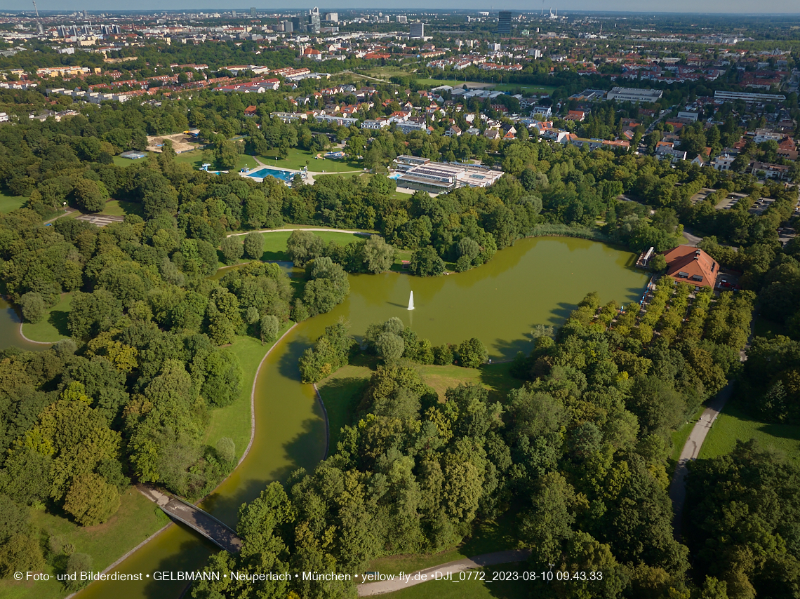 10.08.2023 - der Ostpark mit See in Neuperlach