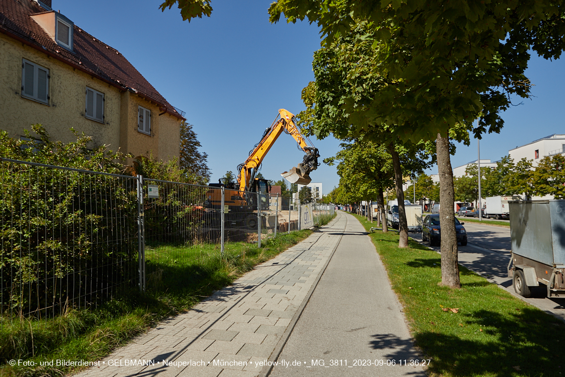 06.09.2023 - Baustelle Maikäfersiedlung in Berg am Laim und Neuperlach