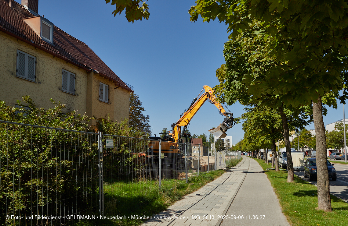06.09.2023 - Baustelle Maikäfersiedlung in Berg am Laim und Neuperlach
