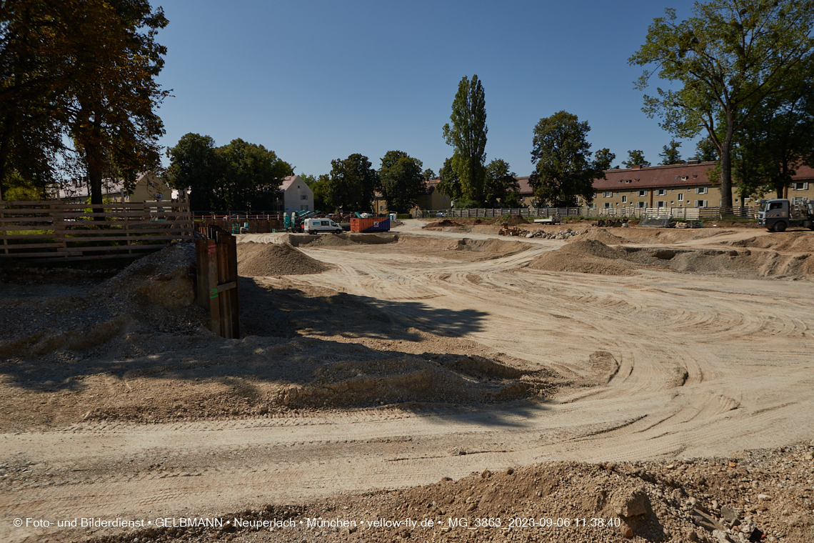 06.09.2023 - Baustelle Maikäfersiedlung in Berg am Laim und Neuperlach
