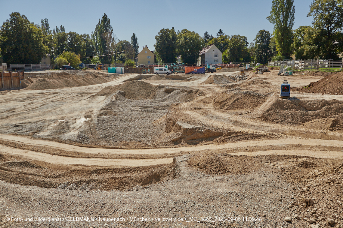 06.09.2023 - Baustelle Maikäfersiedlung in Berg am Laim und Neuperlach