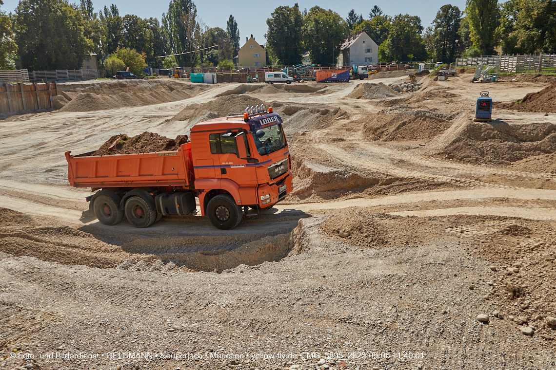 06.09.2023 - Baustelle Maikäfersiedlung in Berg am Laim und Neuperlach