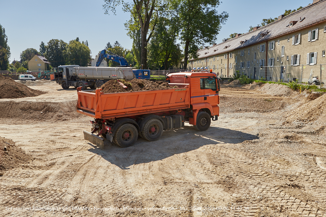 06.09.2023 - Baustelle Maikäfersiedlung in Berg am Laim und Neuperlach