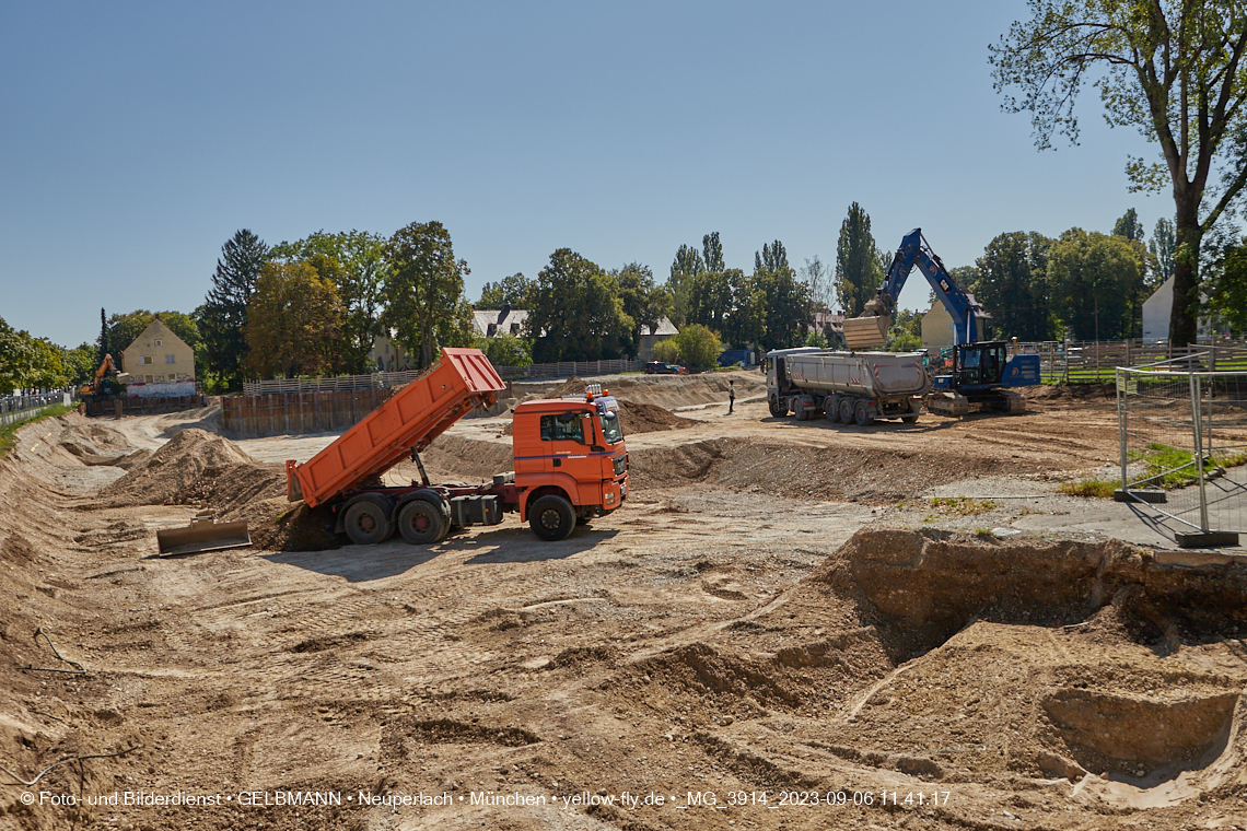06.09.2023 - Baustelle Maikäfersiedlung in Berg am Laim und Neuperlach