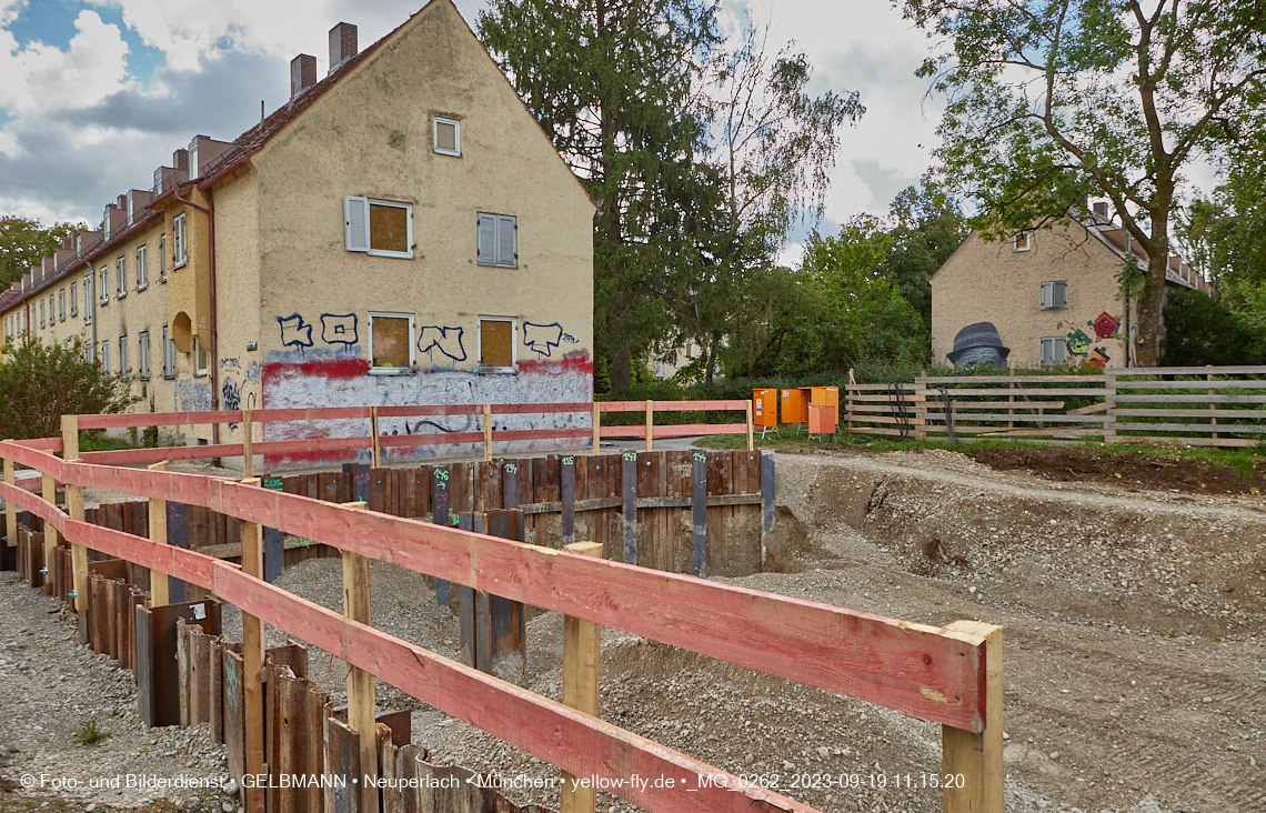 19.09.2023 - Baustelle Maikäfersiedlung in Berg am Laim und Neuperlach