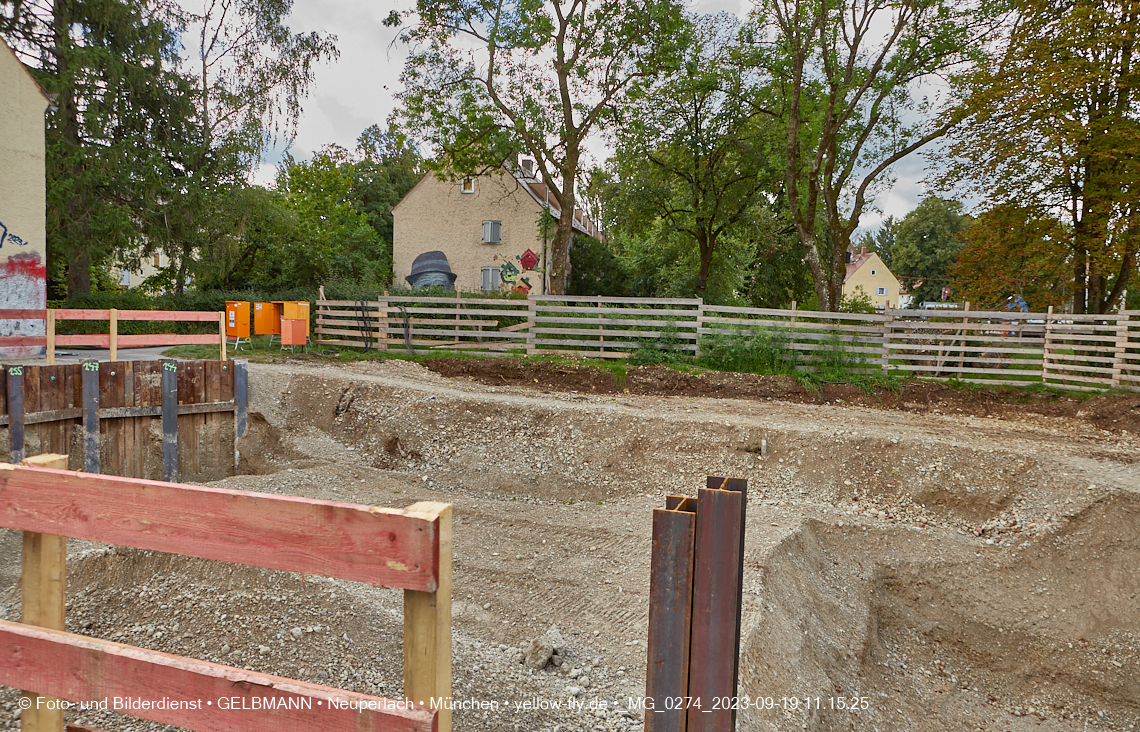 19.09.2023 - Baustelle Maikäfersiedlung in Berg am Laim und Neuperlach