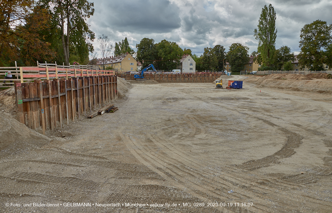 19.09.2023 - Baustelle Maikäfersiedlung in Berg am Laim und Neuperlach
