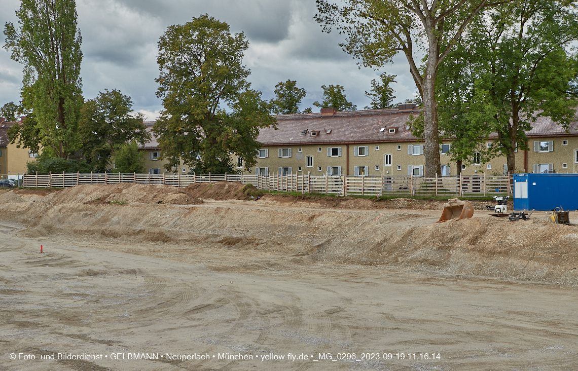 19.09.2023 - Baustelle Maikäfersiedlung in Berg am Laim und Neuperlach