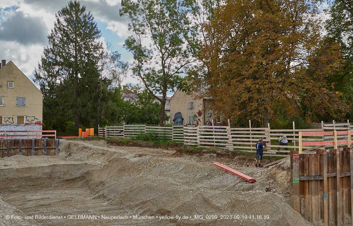 19.09.2023 - Baustelle Maikäfersiedlung in Berg am Laim und Neuperlach