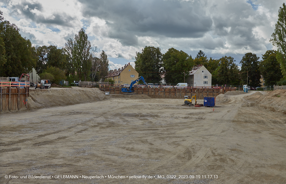 19.09.2023 - Baustelle Maikäfersiedlung in Berg am Laim und Neuperlach