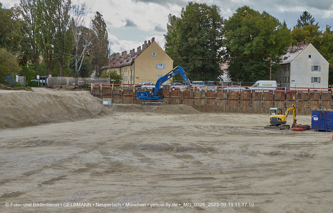 19.09.2023 - Baustelle Maikäfersiedlung in Berg am Laim und Neuperlach