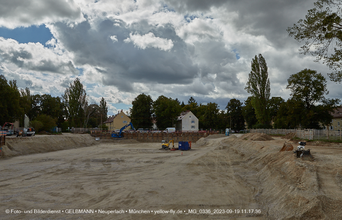 19.09.2023 - Baustelle Maikäfersiedlung in Berg am Laim und Neuperlach