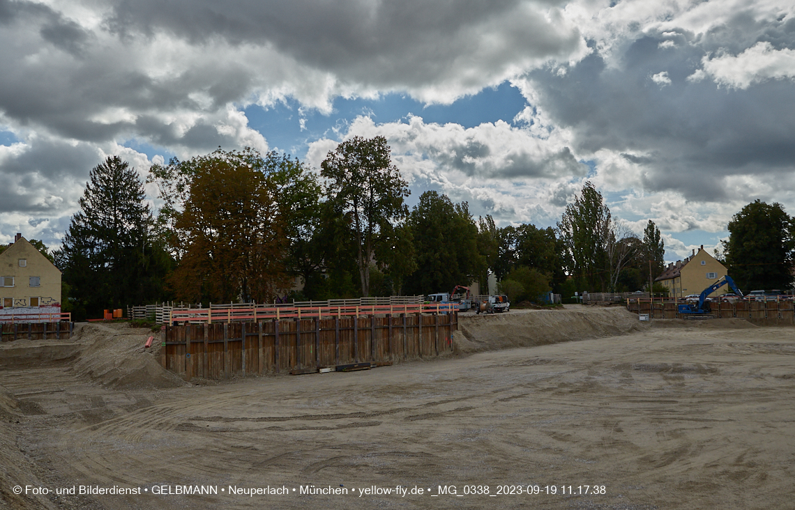 19.09.2023 - Baustelle Maikäfersiedlung in Berg am Laim und Neuperlach