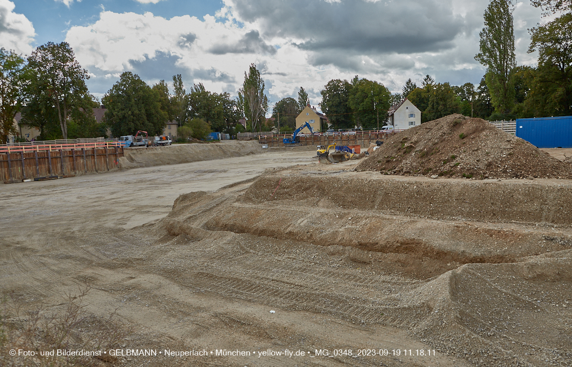 19.09.2023 - Baustelle Maikäfersiedlung in Berg am Laim und Neuperlach