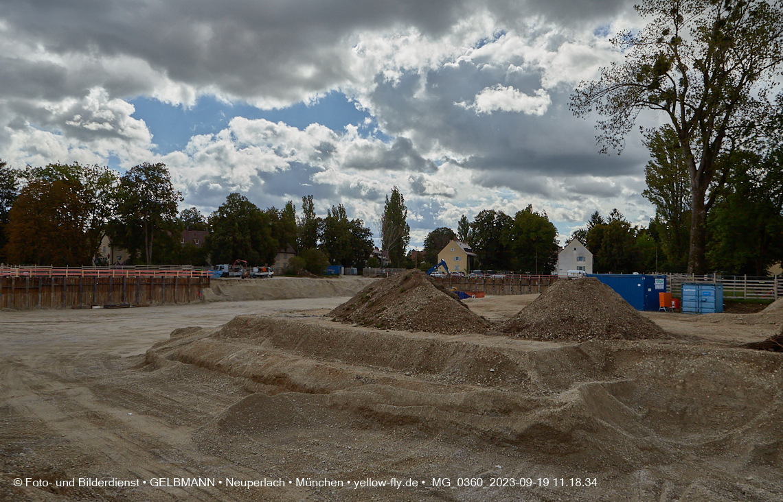 19.09.2023 - Baustelle Maikäfersiedlung in Berg am Laim und Neuperlach